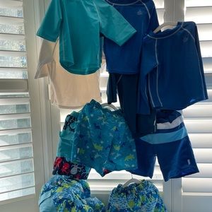 Size 4t iplay swim trunks & tops (5 tops & 6 trunks)